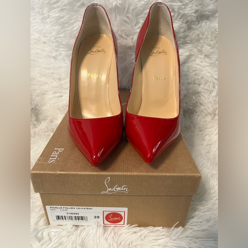 Christian Louboutin Pigalle Follies 100 Patent Size 39